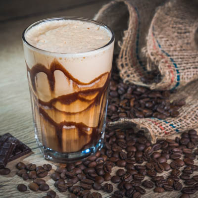 Frappe z lodami